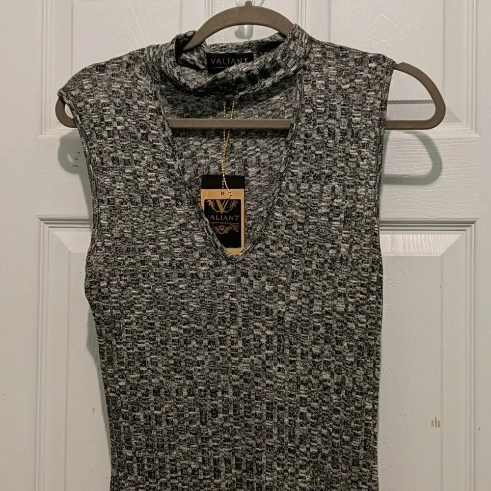 Valiant Paris black white dress Sz L NWT - Picture 3 of 8